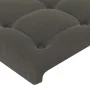 Kopfteil aus dunkelgrauem Samt, 147 x 23 x 78/88 cm von vidaXL, Kopf- und Fußteile - Ref: Foro24-3117627, Preis: 76,16 €, Rab...