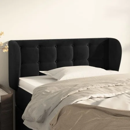 Kopfteil aus schwarzem Samt, 103 x 23 x 78/88 cm von vidaXL, Kopf- und Fußteile - Ref: Foro24-3117622, Preis: 54,37 €, Rabatt: %