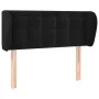 Kopfteil aus schwarzem Samt, 103 x 23 x 78/88 cm von vidaXL, Kopf- und Fußteile - Ref: Foro24-3117622, Preis: 54,37 €, Rabatt: %