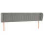 Hellgraues Samtkopfteil 163x23x78/88 cm von vidaXL, Kopf- und Fußteile - Ref: Foro24-3117436, Preis: 83,64 €, Rabatt: %