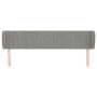 Hellgraues Samtkopfteil 163x23x78/88 cm von vidaXL, Kopf- und Fußteile - Ref: Foro24-3117436, Preis: 83,64 €, Rabatt: %