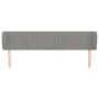 Light gray velvet headboard 163x23x78/88 cm by vidaXL, Headboards and footboards - Ref: Foro24-3117436, Price: 80,53 €, Disco...