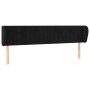 Cabecero de terciopelo negro 183x23x78/88 cm de vidaXL, Cabeceros y pies de cama - Ref: Foro24-3117444, Precio: 75,94 €, Desc...