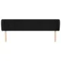 Black velvet headboard 183x23x78/88 cm by vidaXL, Headboards and footboards - Ref: Foro24-3117444, Price: 76,61 €, Discount: %
