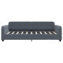 Sofá cama nido terciopelo gris oscuro 90x190 cm