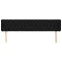 Black fabric headboard 203x23x78/88 cm by vidaXL, Headboards and footboards - Ref: Foro24-3117504, Price: 85,91 €, Discount: %
