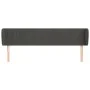 Kopfteil aus dunkelgrauem Samt, 203 x 23 x 78/88 cm von vidaXL, Kopf- und Fußteile - Ref: Foro24-3117449, Preis: 76,81 €, Rab...