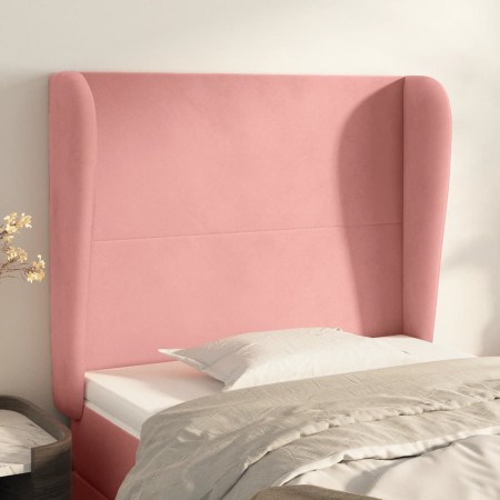 Kopfteil mit rosa Samtohren 93x23x118/128 cm von vidaXL, Kopf- und Fußteile - Ref: Foro24-3117717, Preis: 82,78 €, Rabatt: %