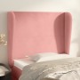 Kopfteil mit rosa Samtohren 93x23x118/128 cm von vidaXL, Kopf- und Fußteile - Ref: Foro24-3117717, Preis: 82,78 €, Rabatt: %
