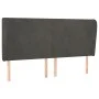 Kopfteil mit dunkelgrauen Samtohren 163x23x118/128 cm von vidaXL, Kopf- und Fußteile - Ref: Foro24-3117731, Preis: 118,97 €, ...