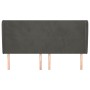 Headboard with dark gray velvet ears 163x23x118/128 cm by vidaXL, Headboards and footboards - Ref: Foro24-3117731, Price: 120...