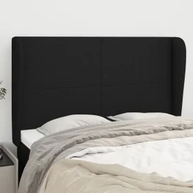 Headboard with black fabric ears 147x23x118/128 cm by vidaXL, Headboards and footboards - Ref: Foro24-3117676, Price: 112,20 ...
