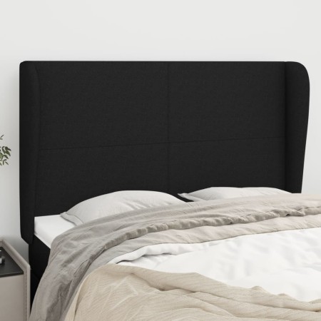Headboard with black fabric ears 147x23x118/128 cm by vidaXL, Headboards and footboards - Ref: Foro24-3117676, Price: 108,85 ...
