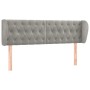Hellgraues Samtkopfteil 163x23x78/88 cm von vidaXL, Kopf- und Fußteile - Ref: Foro24-3117534, Preis: 87,33 €, Rabatt: %