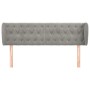 Cabecero de terciopelo gris claro 163x23x78/88 cm de vidaXL, Cabeceros y pies de cama - Ref: Foro24-3117534, Precio: 85,64 €,...