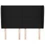 Headboard with black fabric ears 147x23x118/128 cm by vidaXL, Headboards and footboards - Ref: Foro24-3117676, Price: 112,20 ...