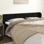 Kopfteil aus schwarzem Samt, 183 x 23 x 78/88 cm von vidaXL, Kopf- und Fußteile - Ref: Foro24-3117542, Preis: 100,25 €, Rabat...