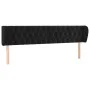 Kopfteil aus schwarzem Samt, 183 x 23 x 78/88 cm von vidaXL, Kopf- und Fußteile - Ref: Foro24-3117542, Preis: 97,83 €, Rabatt: %