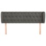 Kopfteil aus dunkelgrauem Samt, 147 x 23 x 78/88 cm von vidaXL, Kopf- und Fußteile - Ref: Foro24-3117529, Preis: 83,30 €, Rab...