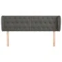 Kopfteil aus dunkelgrauem Samt, 147 x 23 x 78/88 cm von vidaXL, Kopf- und Fußteile - Ref: Foro24-3117529, Preis: 82,61 €, Rab...