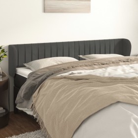 Dark gray velvet headboard 163x23x78/88 cm by vidaXL, Headboards and footboards - Ref: Foro24-3117437, Price: 74,28 €, Discou...