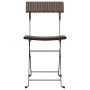 Faltbare Cafeteria-Stühle 6 Stk. Stahl und synthetisches Rattan braun von vidaXL, Gartenstühle - Ref: Foro24-3152116, Preis: ...