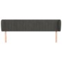 Cabecero de terciopelo gris oscuro 163x23x78/88 cm de vidaXL, Cabeceros y pies de cama - Ref: Foro24-3117437, Precio: 74,75 €...