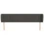 Kopfteil aus dunkelgrauem Samt, 163 x 23 x 78/88 cm von vidaXL, Kopf- und Fußteile - Ref: Foro24-3117437, Preis: 71,55 €, Rab...