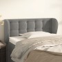 Hellgraues Samtkopfteil 93x23x78/88 cm von vidaXL, Kopf- und Fußteile - Ref: Foro24-3117614, Preis: 59,40 €, Rabatt: %