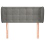 Hellgraues Samtkopfteil 93x23x78/88 cm von vidaXL, Kopf- und Fußteile - Ref: Foro24-3117614, Preis: 59,40 €, Rabatt: %