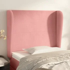 Headboard with pink velvet ears 83x23x118/128 cm by vidaXL, Headboards and footboards - Ref: Foro24-3117711, Price: 75,03 €, ...