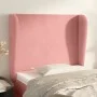 Cabecero con orejas de terciopelo rosa 83x23x118/128 cm de vidaXL, Cabeceros y pies de cama - Ref: Foro24-3117711, Precio: 75...