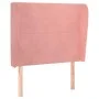 Cabecero con orejas de terciopelo rosa 83x23x118/128 cm de vidaXL, Cabeceros y pies de cama - Ref: Foro24-3117711, Precio: 75...