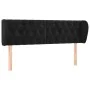Cabecero de terciopelo negro 163x23x78/88 cm de vidaXL, Cabeceros y pies de cama - Ref: Foro24-3117536, Precio: 93,04 €, Desc...