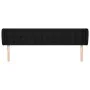 Black fabric headboard 183x23x78/88 cm by vidaXL, Headboards and footboards - Ref: Foro24-3117594, Price: 77,92 €, Discount: %
