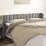 Light gray velvet headboard 163x23x78/88 cm by vidaXL, Headboards and footboards - Ref: Foro24-3117632, Price: 86,74 €, Disco...