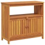 Mesa consola de jardín madera maciza acacia 80x35x75 cm
