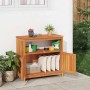 Mesa consola de jardín madera maciza acacia 80x35x75 cm