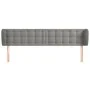 Hellgraues Samtkopfteil 163x23x78/88 cm von vidaXL, Kopf- und Fußteile - Ref: Foro24-3117632, Preis: 83,78 €, Rabatt: %