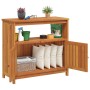 Mesa consola de jardín madera maciza acacia 80x35x75 cm