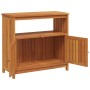 Mesa consola de jardín madera maciza acacia 80x35x75 cm