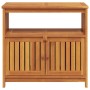 Mesa consola de jardín madera maciza acacia 80x35x75 cm
