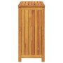 Mesa consola de jardín madera maciza acacia 80x35x75 cm