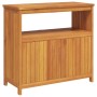 Mesa consola de jardín madera maciza acacia 80x35x75 cm