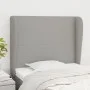 Kopfteil mit hellgrauen Stoffohren 93x23x118/128 cm von vidaXL, Kopf- und Fußteile - Ref: Foro24-3117658, Preis: 72,95 €, Rab...