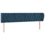 Dark blue velvet headboard 183x23x78/88 cm by vidaXL, Headboards and footboards - Ref: Foro24-3117544, Price: 101,52 €, Disco...