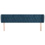 Dunkelblaues Samtkopfteil 183x23x78/88 cm von vidaXL, Kopf- und Fußteile - Ref: Foro24-3117544, Preis: 104,29 €, Rabatt: %