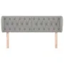 Kopfteil aus hellgrauem Stoff, 163 x 23 x 78/88 cm von vidaXL, Kopf- und Fußteile - Ref: Foro24-3117486, Preis: 86,60 €, Raba...