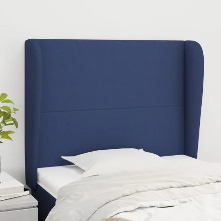 Kopfteil mit blauen Stoffohren 83x23x118/128 cm von vidaXL, Kopf- und Fußteile - Ref: Foro24-3117656, Preis: 78,08 €, Rabatt: %