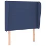 Kopfteil mit blauen Stoffohren 83x23x118/128 cm von vidaXL, Kopf- und Fußteile - Ref: Foro24-3117656, Preis: 78,08 €, Rabatt: %